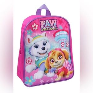 Pink Paw Patrol Backpack for Kids, 12”x10” Toddler Bag for Car, School & Daycare